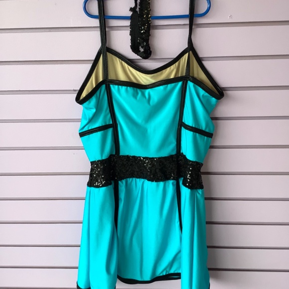 Dance costume dress made by A Wish Come True. size adult Large - Picture 7 of 7